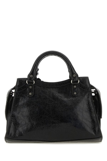 BALENCIAGA | Black leather Neo Cagole XS handbag