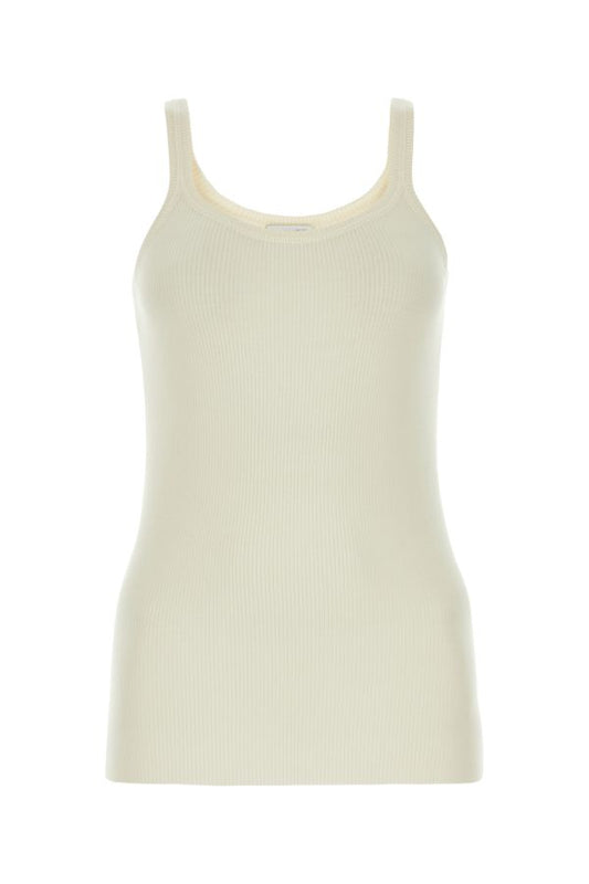 BOTTEGA VENETA | Ivory wool tank top