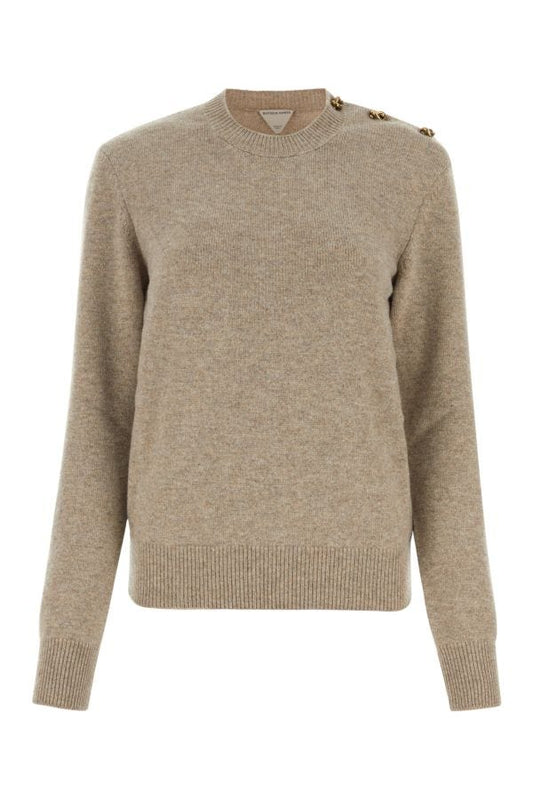 BOTTEGA VENETA | Dove grey stretch cashmere blend sweater