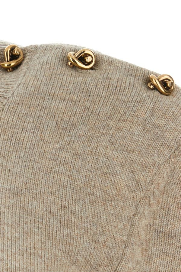 BOTTEGA VENETA | Dove grey stretch cashmere blend sweater