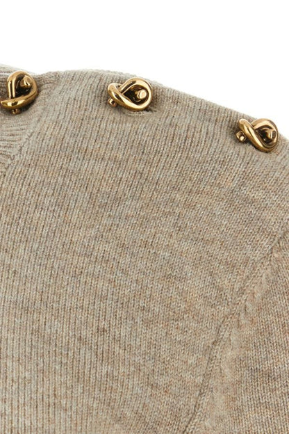 BOTTEGA VENETA | Dove grey stretch cashmere blend sweater