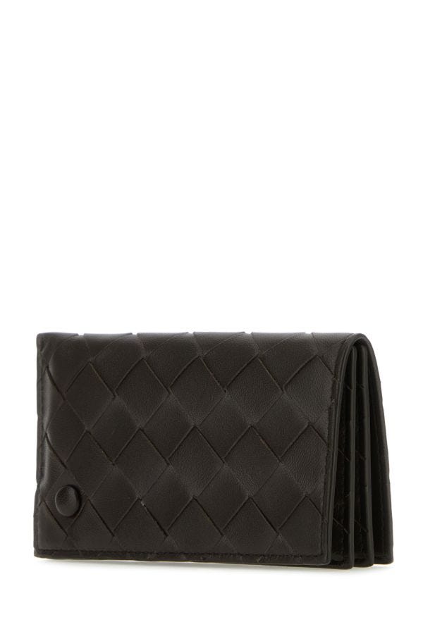BOTTEGA VENETA | Dark brown nappa leather card holder