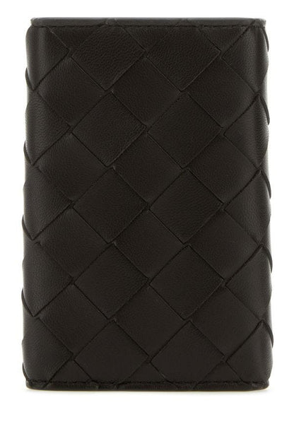 BOTTEGA VENETA | Dark brown nappa leather keyring case