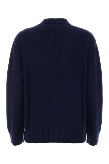BOTTEGA VENETA | Midnight blue stretch cashmere blend cardigan