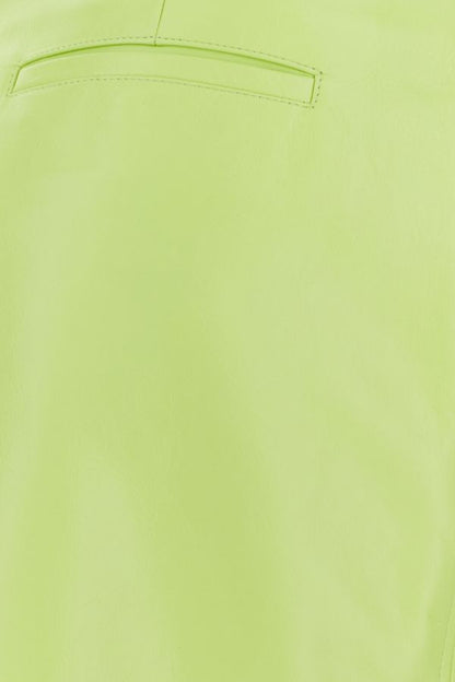 BOTTEGA VENETA | Fluo yellow shearling skirt