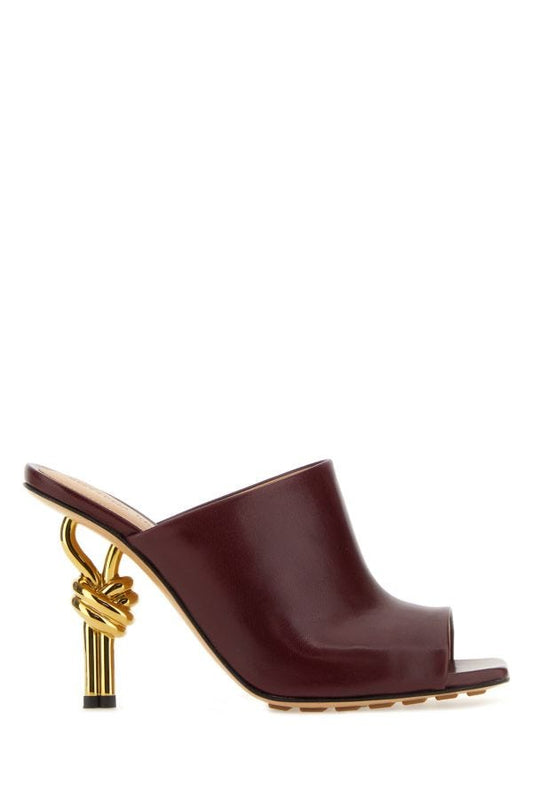 BOTTEGA VENETA | Grape nappa leather Knot mules