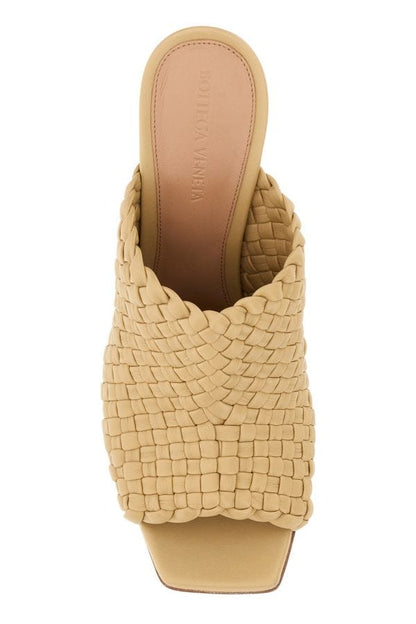 BOTTEGA VENETA | Beige leather Knot mules
