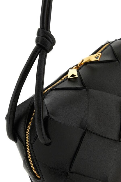 BOTTEGA VENETA | Black nappa leather mini Cassette crossbody bag