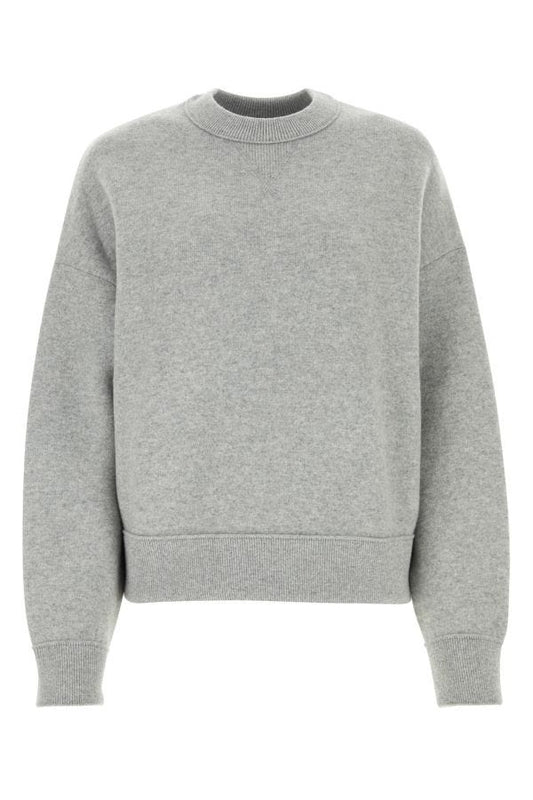BOTTEGA VENETA | Melange grey cashmere blend sweater