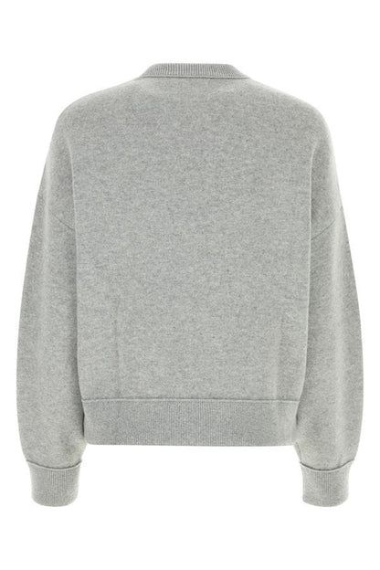 BOTTEGA VENETA | Melange grey cashmere blend sweater