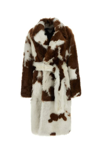 BOTTEGA VENETA | Two-tone shearling coat