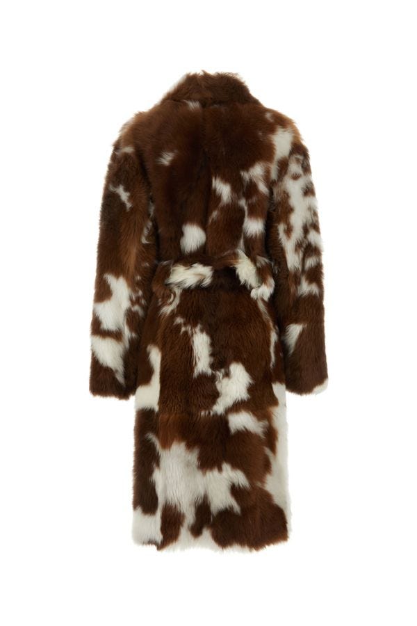 BOTTEGA VENETA | Two-tone shearling coat