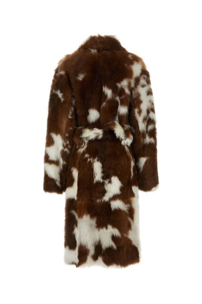 BOTTEGA VENETA | Two-tone shearling coat