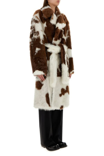 BOTTEGA VENETA | Two-tone shearling coat