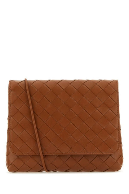 BOTTEGA VENETA | Caramel leather mini crossbody bag