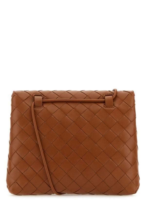 BOTTEGA VENETA | Caramel leather mini crossbody bag