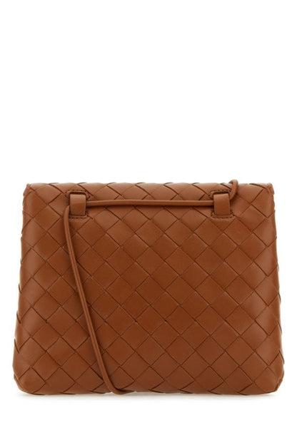 BOTTEGA VENETA | Caramel leather mini crossbody bag