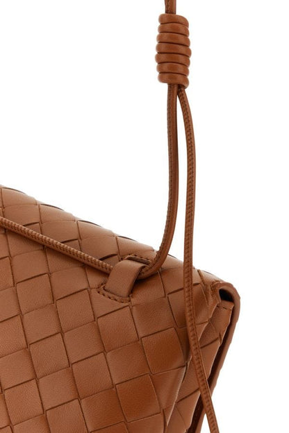 BOTTEGA VENETA | Caramel leather mini crossbody bag