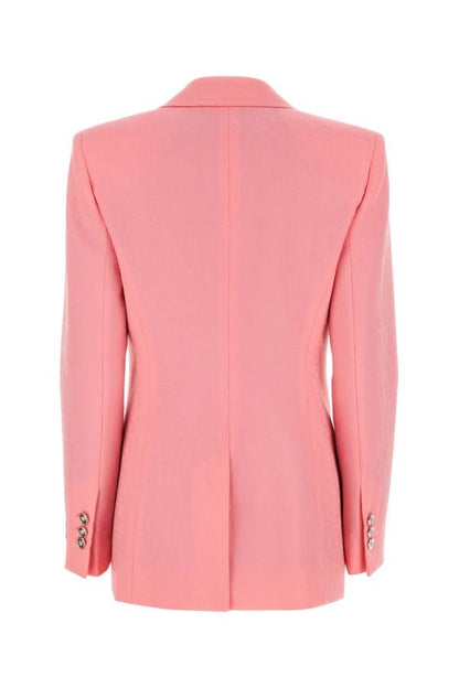 VERSACE | Pink jacquard blazer