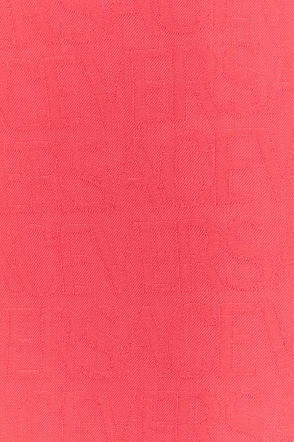 VERSACE | Fluo pink jacquard mini skirt