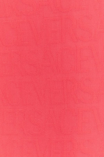 VERSACE | Fluo pink jacquard mini skirt