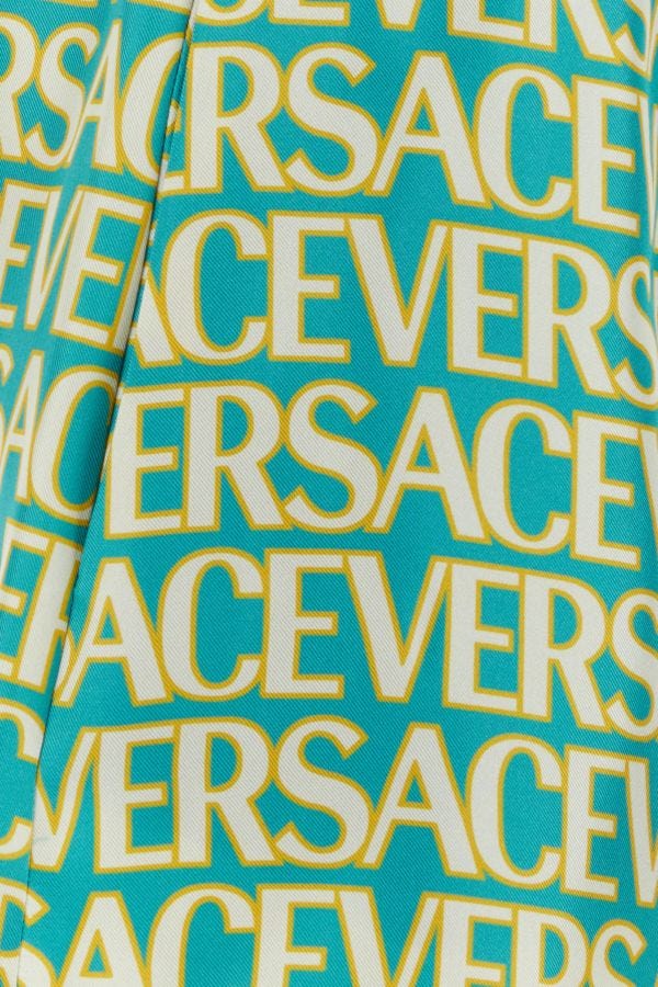 VERSACE | Printed satin Versace Allover shorts