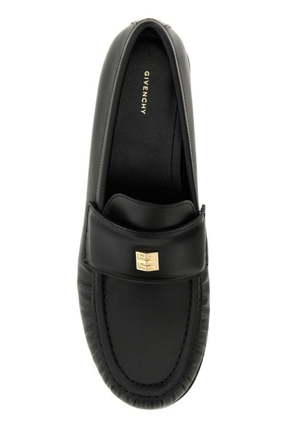 GIVENCHY | Black leather 4G loafers