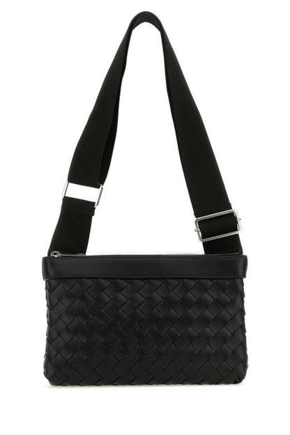 BOTTEGA VENETA | Black leather Duo crossbody bag