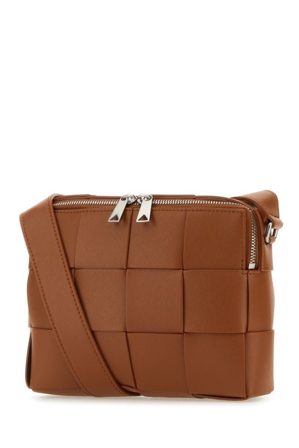 BOTTEGA VENETA | Light brown leather Cassette Camera crossbody bag
