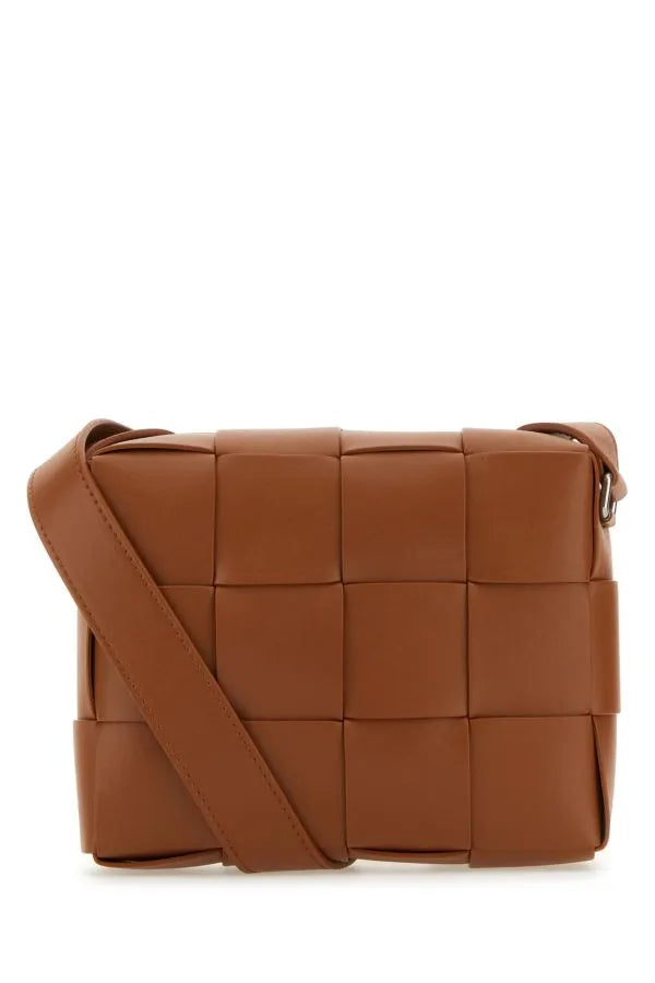 BOTTEGA VENETA | ライトブラウン レザー カセット カメラ クロスボディ バッグ