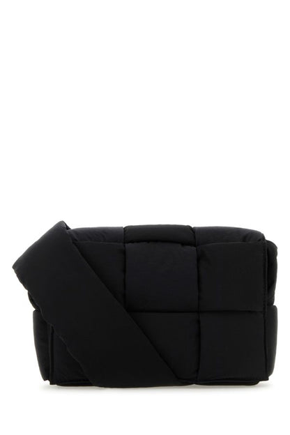 BOTTEGA VENETA | Black fabric Cassette crossbody bag
