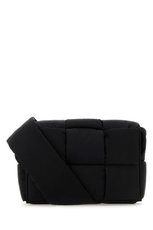 BOTTEGA VENETA | Black fabric Cassette crossbody bag