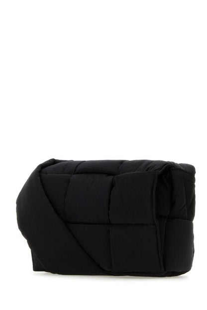 BOTTEGA VENETA | Black fabric Cassette crossbody bag