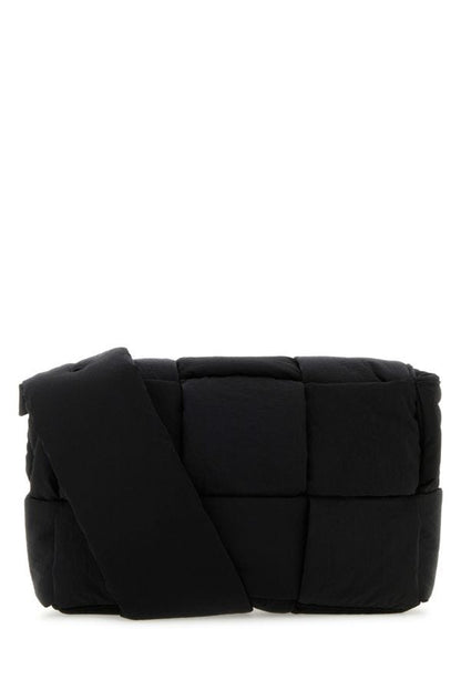 BOTTEGA VENETA | Black fabric Cassette crossbody bag