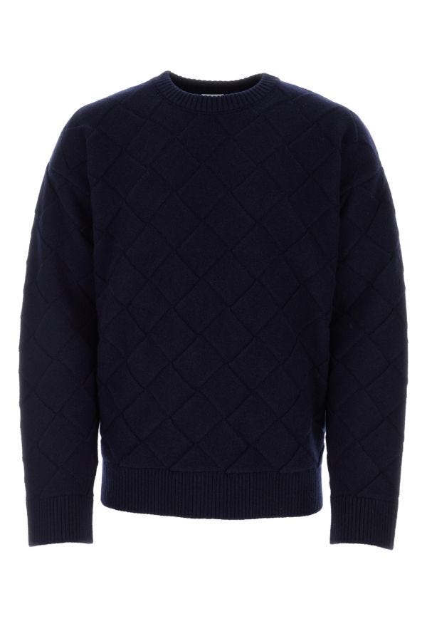 BOTTEGA VENETA | Midnight blue stretch wool blend sweater