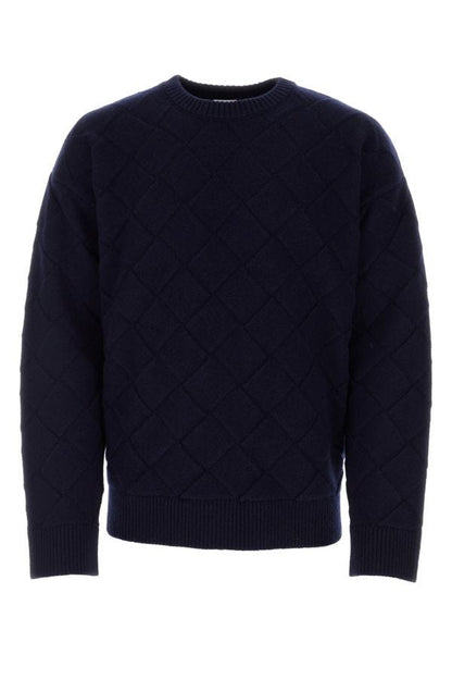 BOTTEGA VENETA | Midnight blue stretch wool blend sweater