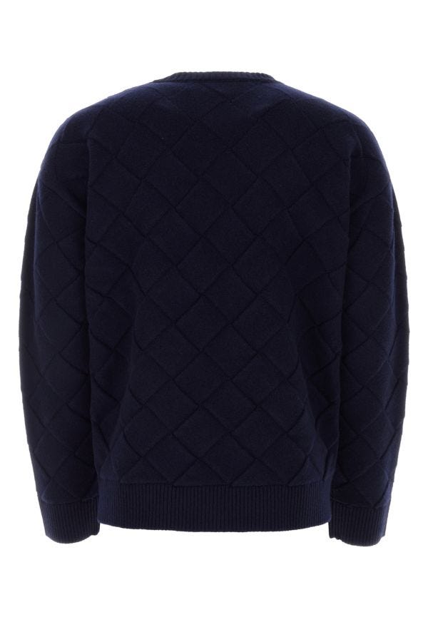 BOTTEGA VENETA | Midnight blue stretch wool blend sweater
