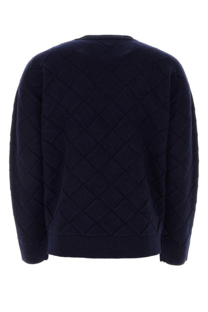 BOTTEGA VENETA | Midnight blue stretch wool blend sweater