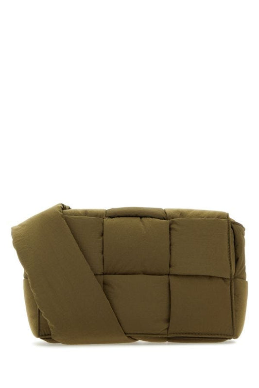 BOTTEGA VENETA | Army green fabric Cassette crossbody bag