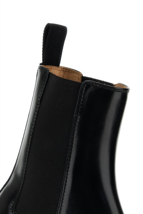 BOTTEGA VENETA | Black leather Fireman ankle boots