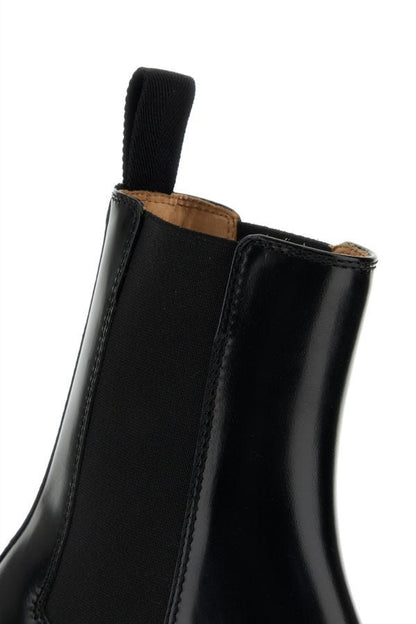 BOTTEGA VENETA | Black leather Fireman ankle boots