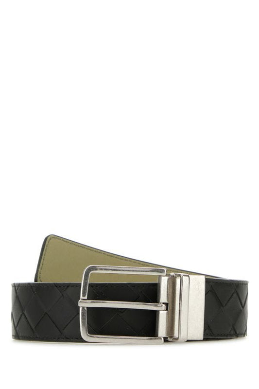 BOTTEGA VENETA | Dark green leather belt