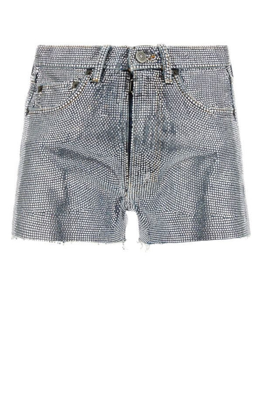 MAISON MARGIELA | Embellished denim shorts