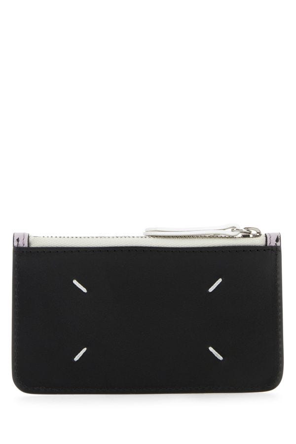 MAISON MARGIELA | Lilac leather card holder