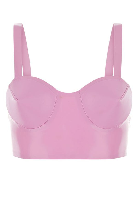MAISON MARGIELA | Prink rubber crop-top