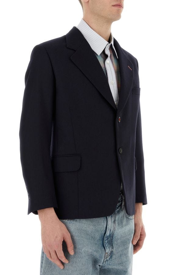 MAISON MARGIELA | Navy blue wool blazer