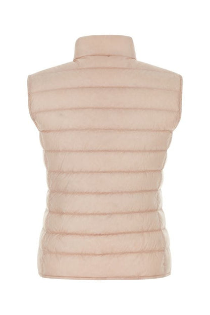 MONCLER | Light pink nylon Liane sleeveless down jacket