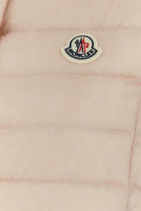 MONCLER | Light pink nylon Liane sleeveless down jacket