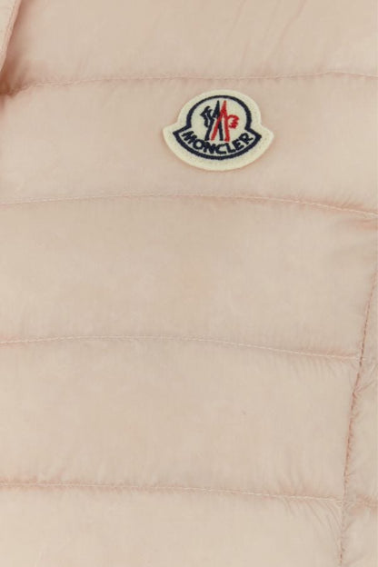 MONCLER | Light pink nylon Liane sleeveless down jacket