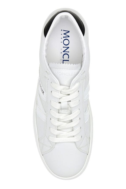 MONCLER | White leather Monaco M sneakers